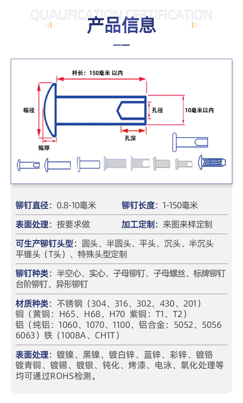 网名张先生的微信mdczdL,不锈钢铁黄铜紫铜铝实心半空心铆钉厂张东良头盔汤锅炒菜锅帐篷旋铆机全自动铆钉机休闲椅手机直播支架三脚架空调支架折叠床折叠椅躺椅沙滩床沙滩椅平垫片雪球夹用的铆钉厂深圳市润博达五金制品有限公司